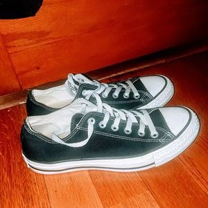 Black and white Converse